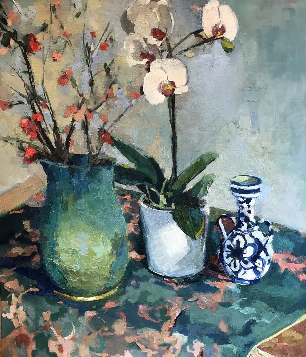 笔力独到，气势如虹，看看这二位的油画