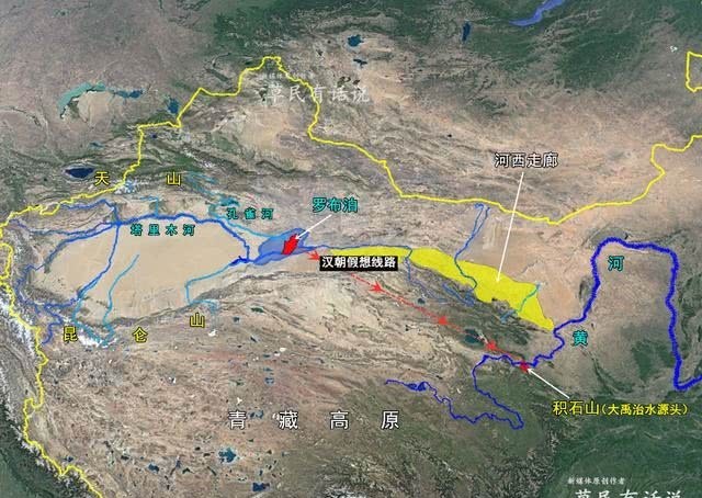 青藏高原5000米，塔里木盆地仅1000米，为啥塔里木河成了黄河源？