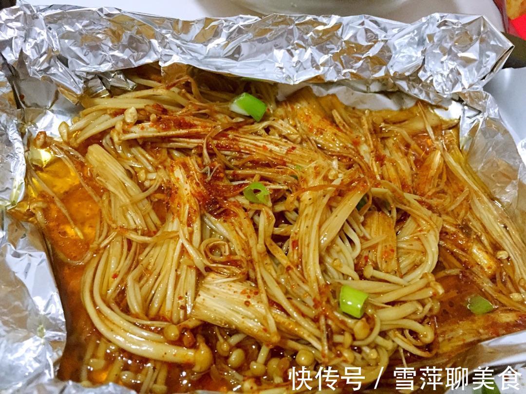 金针菇不炒不炖不凉拌,只需此法做,香嫩爽口,连锅也干净不用洗