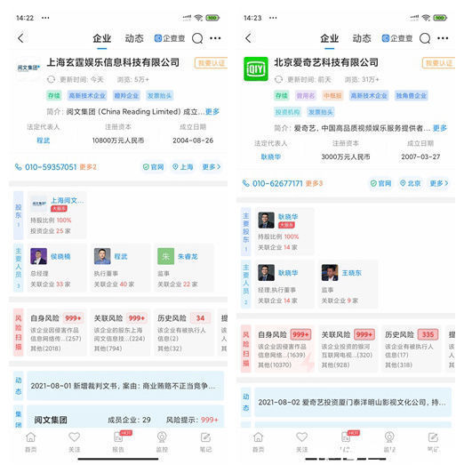 上海阅文信息技术有限公司|爱奇艺域名 iqiyi.com 冻结被解除