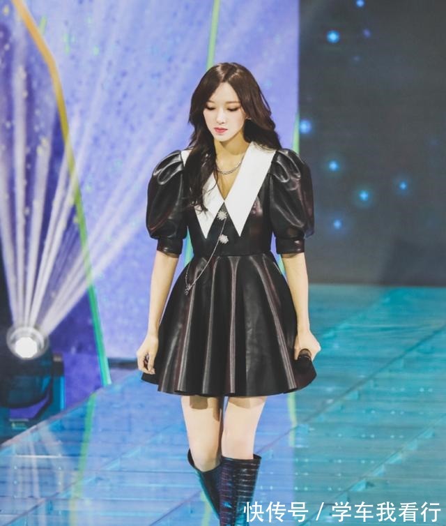 裙摆|程潇没了铁刘海更时髦,配泡泡袖连衣裙,像漫画中走出的小公主!