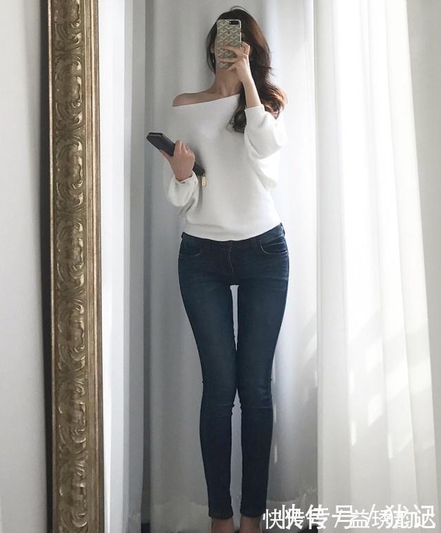 紧身裤|穿搭紧身牛仔裤,时尚与魅力共存,吸引路人无数