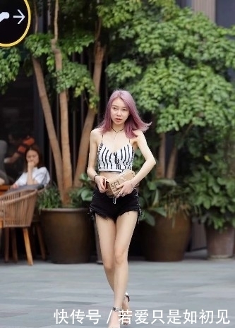 超短裤|黑色超短裤妹子,身材超好