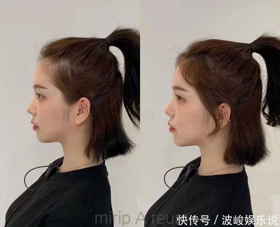 小脸|发型师解密不同脸型小脸关键,微秃女孩必学碎发发型修剪法!