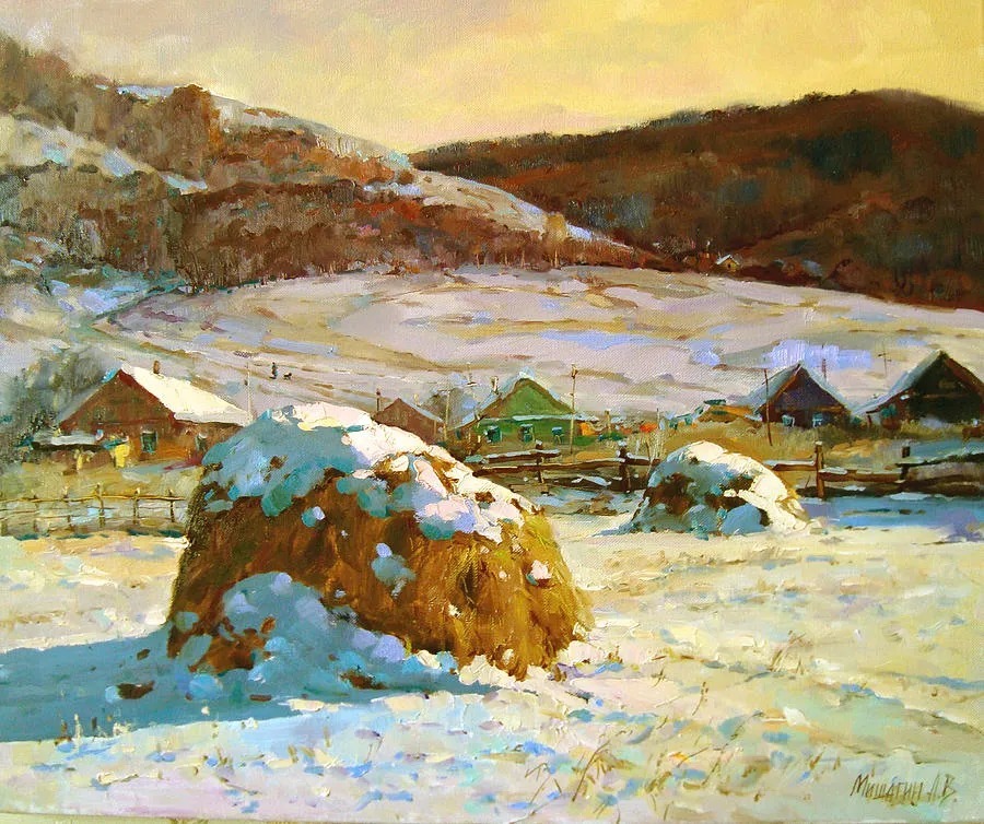 米沙金!俄罗斯画家米沙金的风景油画,美的不要不要的!