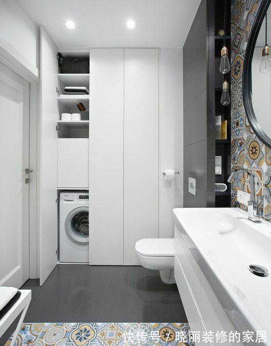 卫生间|5㎡的卫生间怎么放洗衣机?看完就知道了!