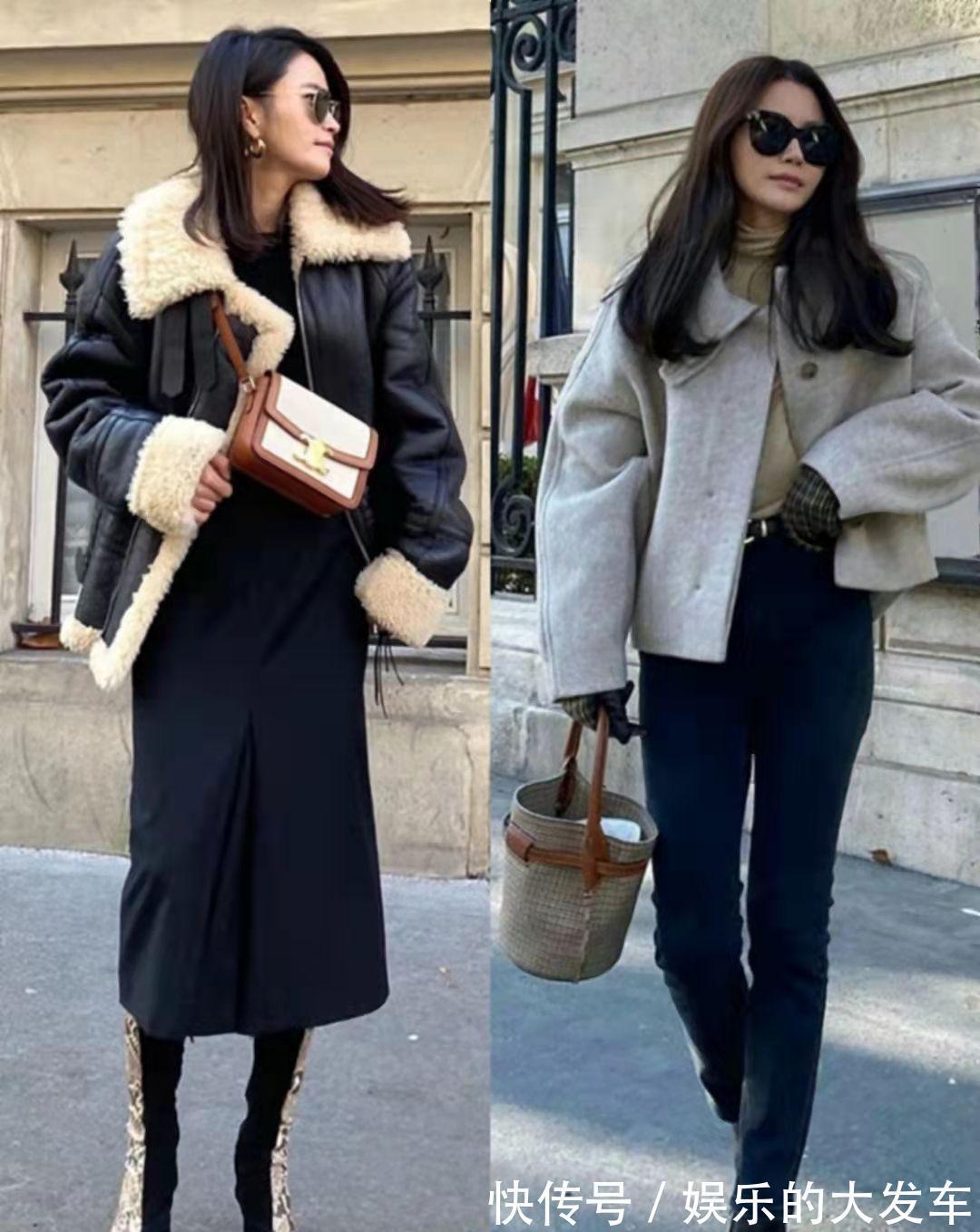 包臀裙 冬季别低估会打扮的小个子,她只有158cm,却靠穿搭赢得体面优雅