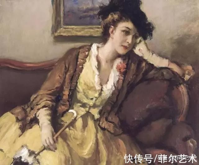 弗尔南·图森特$和谐色调,高雅绝伦~法国画家弗尔南·图森特女性人物油画赏析