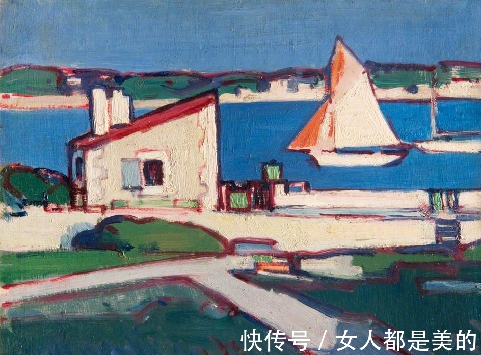 弗格森!他的油画风格多变,受野兽派启发,晚年成为苏格兰色彩大师