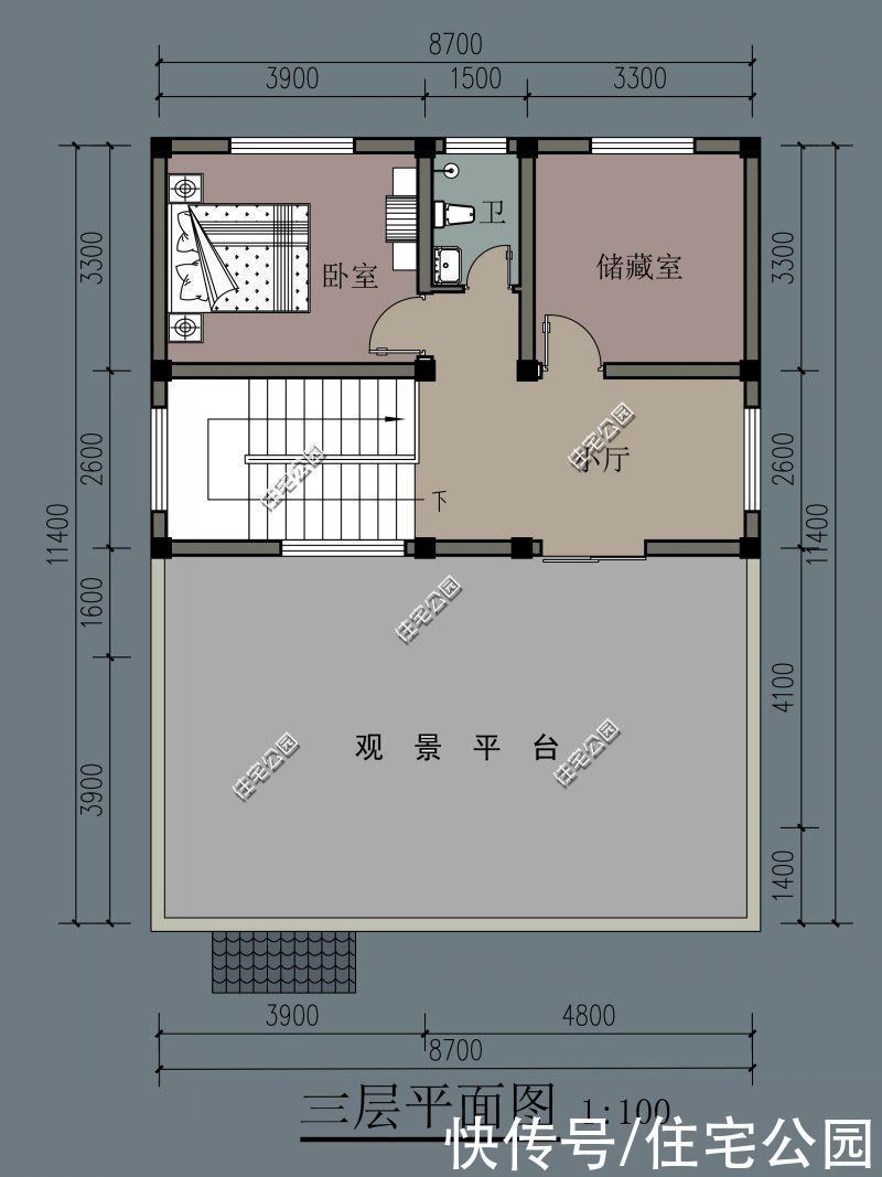 占地尺寸|谁说农村别墅一定要有罗马柱？看看这10套户型，每套颜值都很高