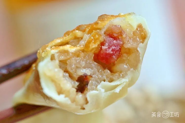 糯米馅|锅贴还有这馅儿!香糯酥脆,3盘起步