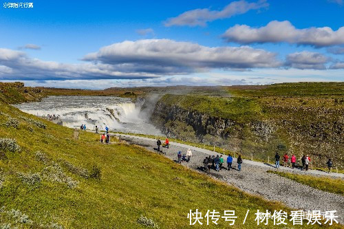 水电站|冰岛著名的“黄金瀑布”，激流倾注，气势磅礴，还流传着感人故事