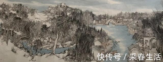 中国水墨画院#女画家冀燕水墨山水画艺术作品欣赏
