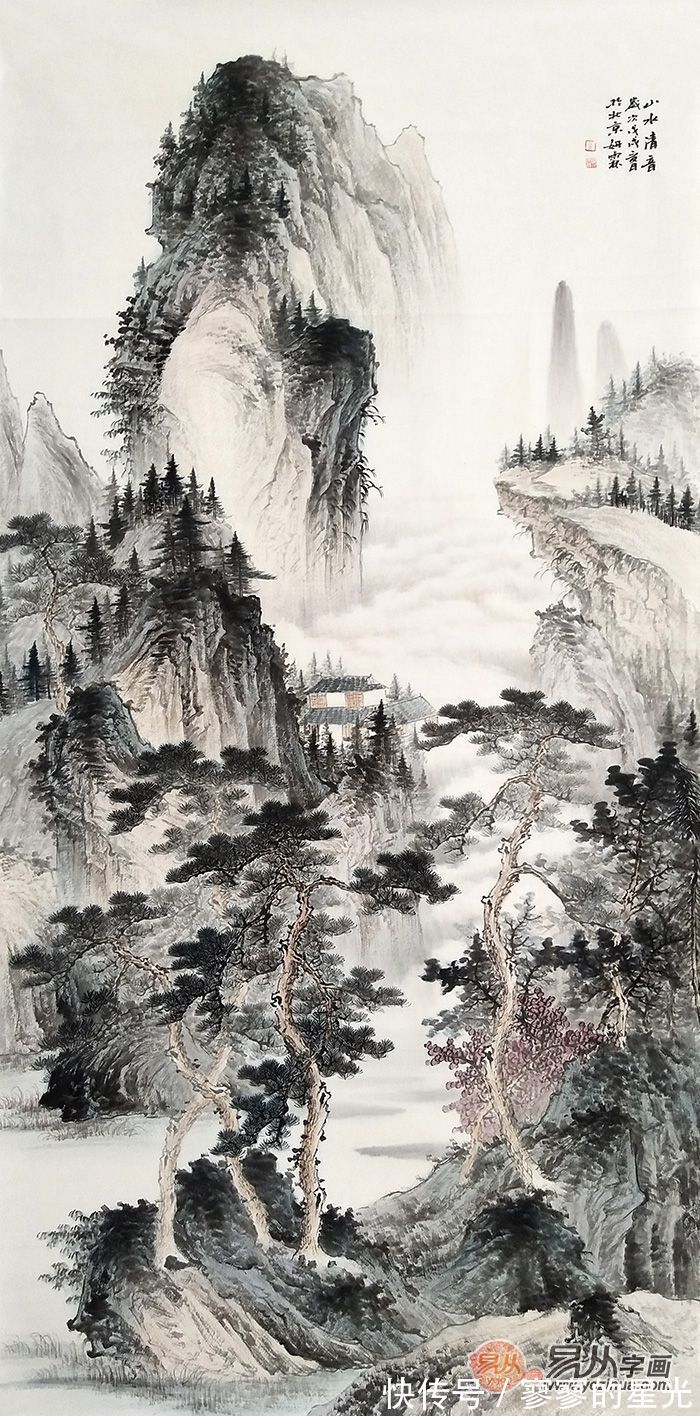 李佩锦#李佩锦山水画 集天地之灵气 散发着文人的艺术气息