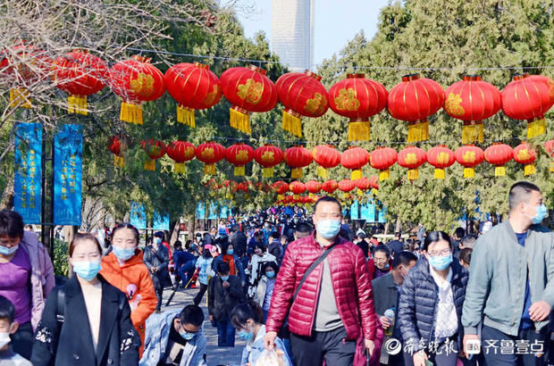 老年|就地过年春在身边｜济南千佛山红红福字高高挂，满山福气迎大家