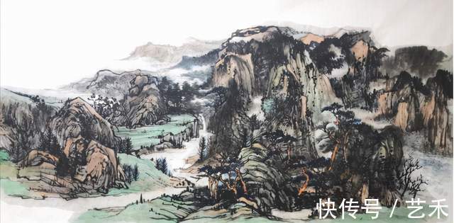 娄师白#古风新韵?意境深远——著名画家张卫军山水画作品赏析