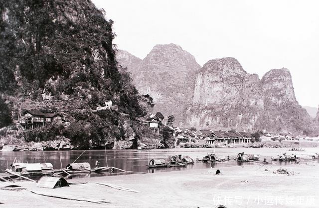 著名景点|1898年广西桂林著名景点旧照，俯瞰漓江、象鼻山与桂林城墙