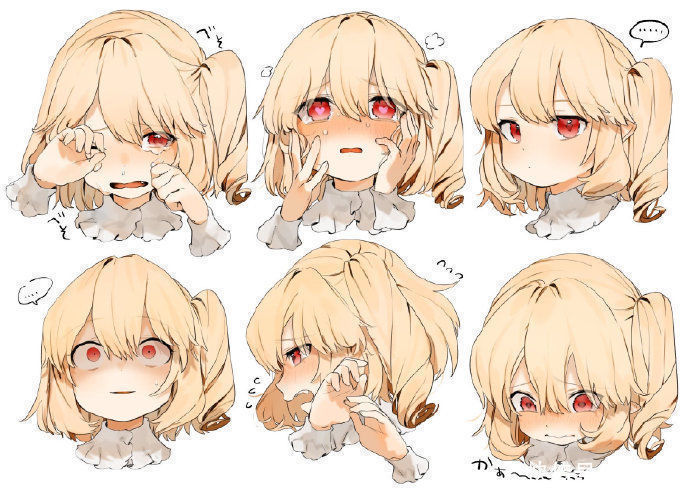 画师|画师绘制表情包拟人,妹子表情好可爱,东方爱好者狂喜