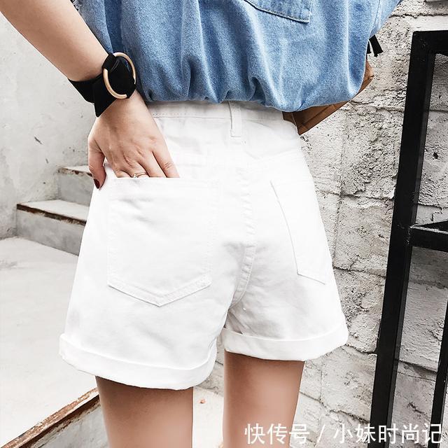 夏季|潮流时髦的牛仔短裤,让娇小的MM怎么穿怎么高挑