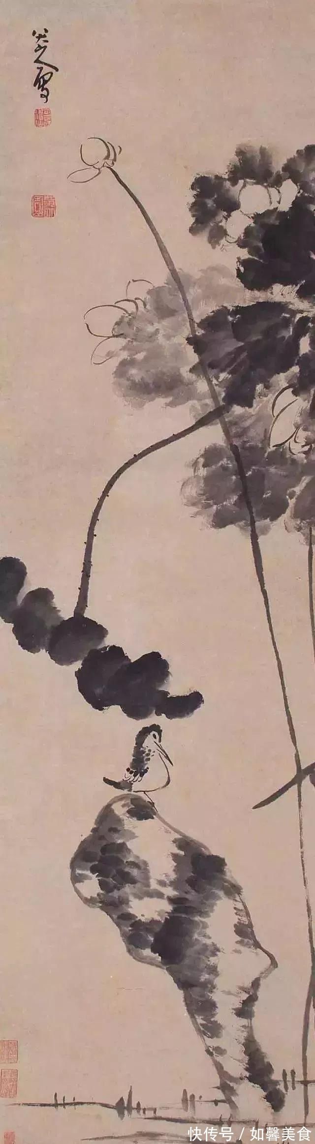 花鸟作品！八大山人的画为什么好？来看看他的这些花鸟作品吧