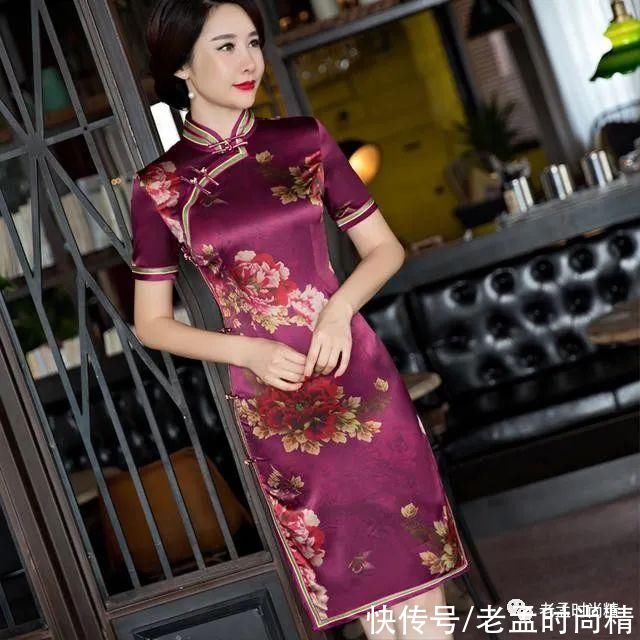 中国风改良旗袍，妈妈穿的舒心，我们也就放心