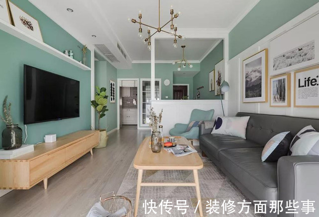 装修|103平幸福的三口之家，用马卡龙色系墙漆搭配清新家居