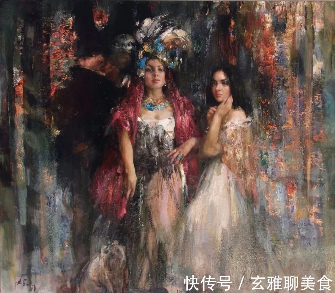 尼古拉&俄罗斯绘画大师级的素描和油画，恰到好处的美