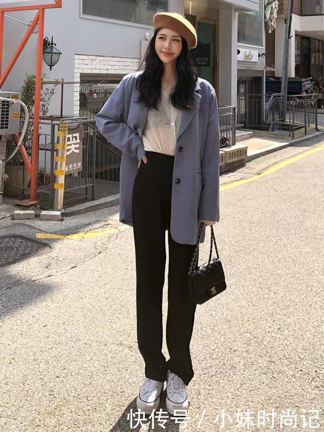 秋冬季|西装裤如何穿出不同的感觉? 搭配针织衫超好看, 秋冬季内搭模板