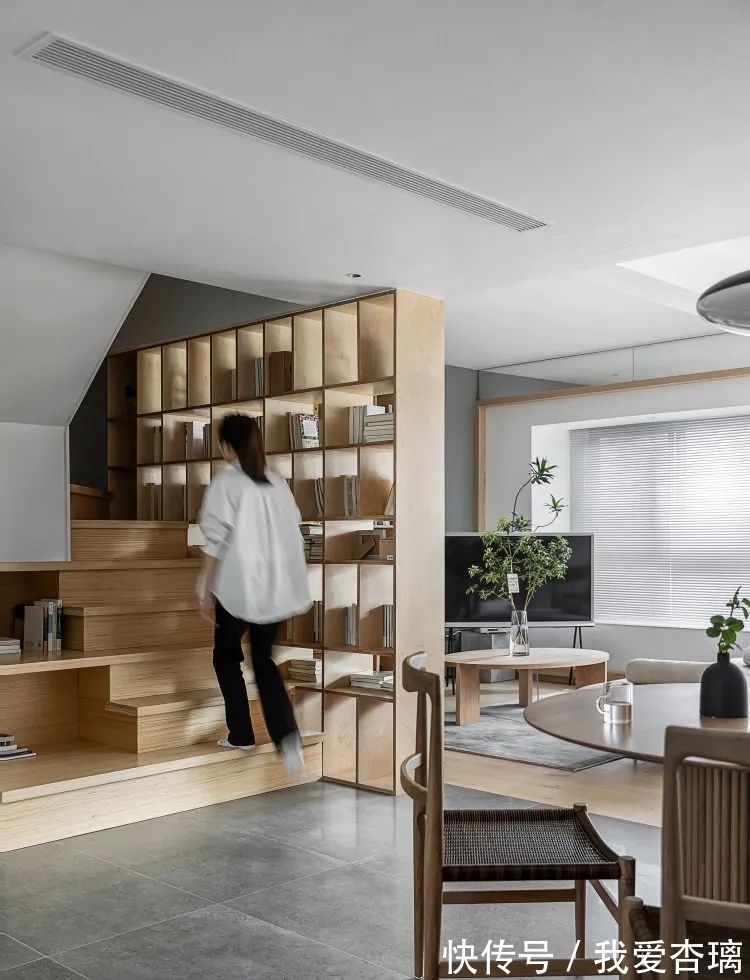 复式|家中的「图书馆」,172㎡复式包容万千