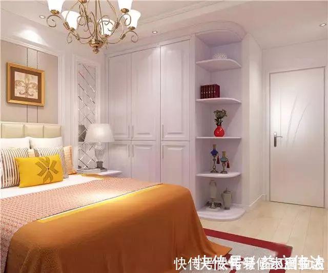 主卧|晒我家95平简欧风格，全屋柜子贼漂亮，特别是电视墙太实用