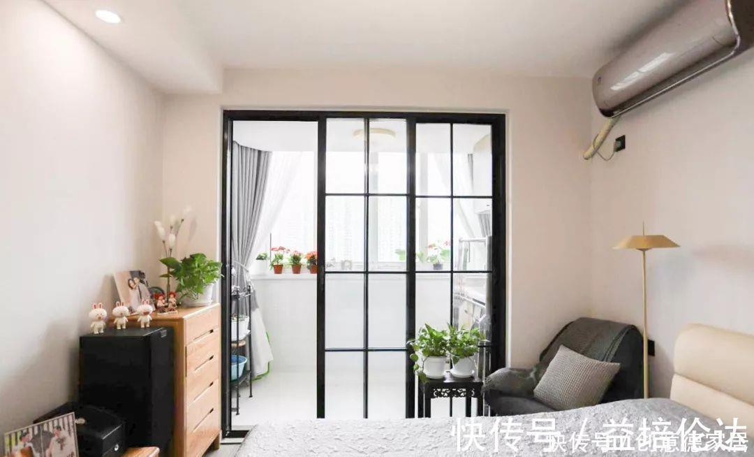 主卧|59㎡小两居,客餐厅合并功能叠加,中岛式厨房收纳满分,超实用!