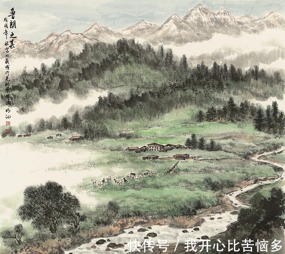 傅瑜明|传统山水的意境之美|傅瑜明山水画