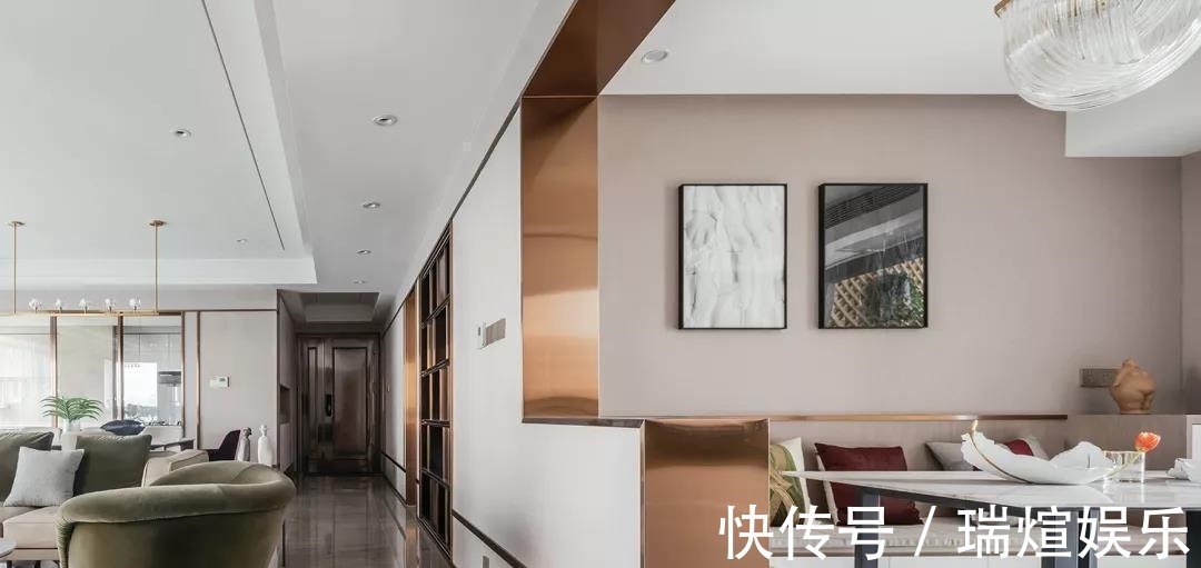 u形|206平轻奢大宅,一进屋就被吸引了每寸空间都散发着优雅气息