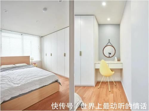 衣帽间|84平婚房，进门就被迷住了，不装电视不要餐厅，布置完好暖心