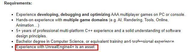 招聘|招聘广告透露《质量效应5》或为虚幻引擎开发