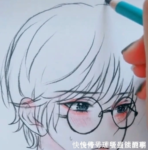 头发|美术生给女生画头发,结果却成了男生,网友:论发型的重要性