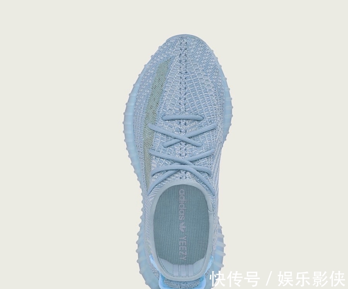 配色 YEEZY BOOST 350 V2“冰蓝”新配色细节大赏!看完考虑下?