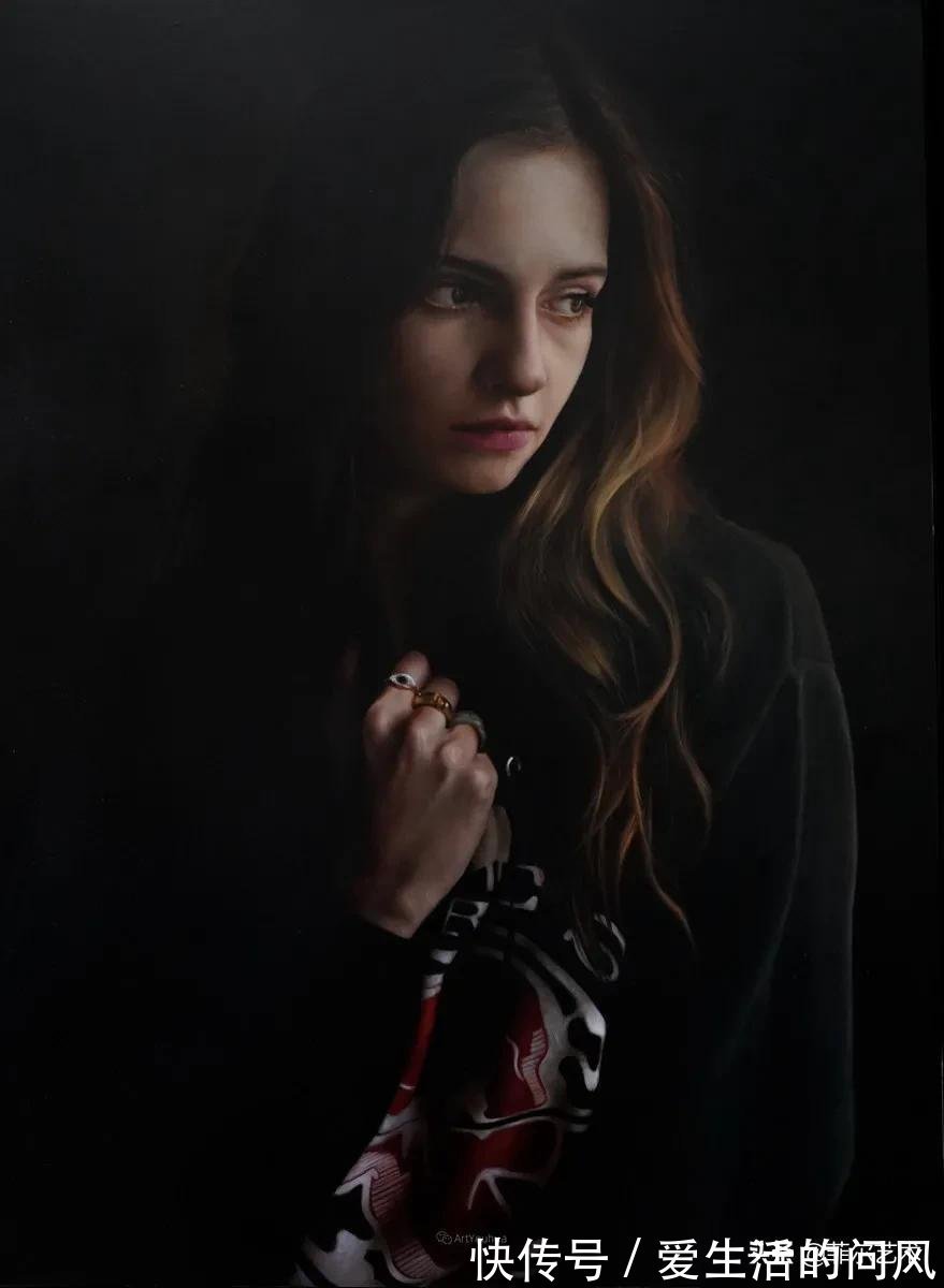 安妮·@法国画家安妮·罗达超高清、超写实人物油画作品欣赏