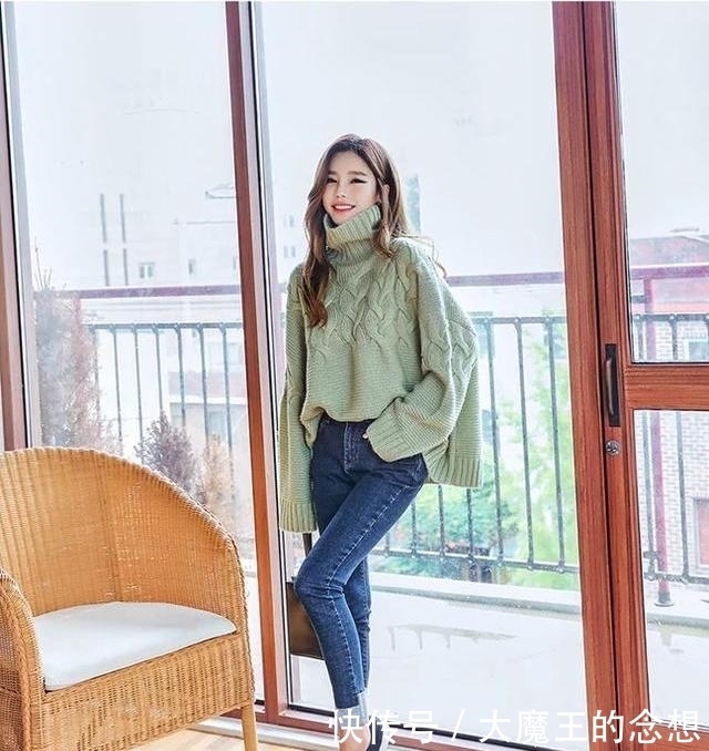 穿搭|不会搭配衣服看这里!12套高领毛衣冬天衣橱必备,照着穿就对了