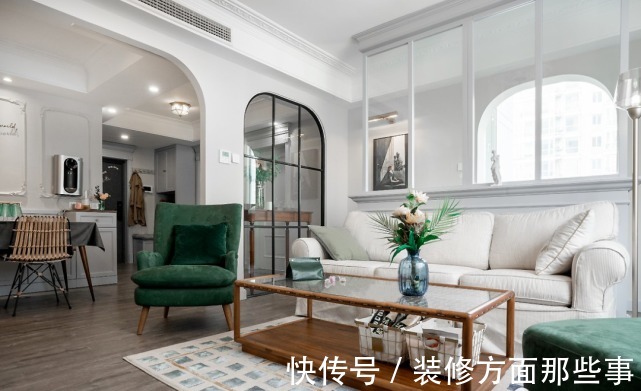 不安全感|120平美式风三居室，墨绿色在这优雅是氛围中起画龙点睛作用