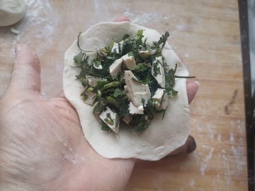 春天这菜是个宝，用它蒸包子鲜香美味，比肉馅的好吃，出锅连吃3个真过瘾