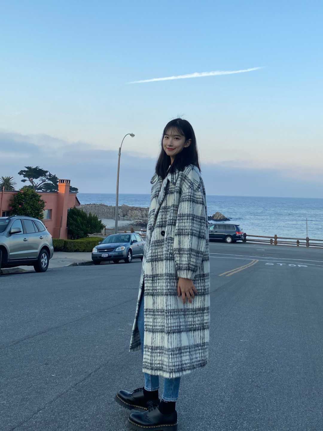 牛角扣 格纹大衣就选这四种配色,基础百搭不过时,让你美出新高度