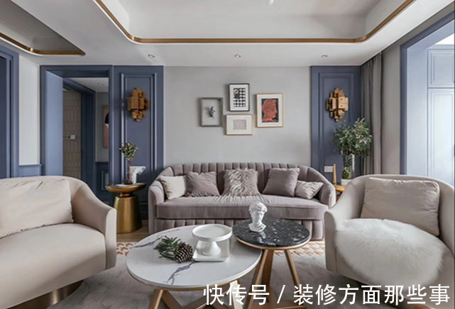 客厅|118平美式风三居室,再简单的设计也是美的?仪?式