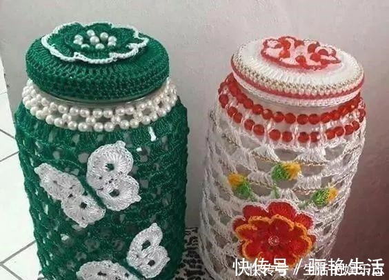 给普通的废旧玻璃瓶穿件衣服，颜值翻番！DIY变废为宝手工制作！