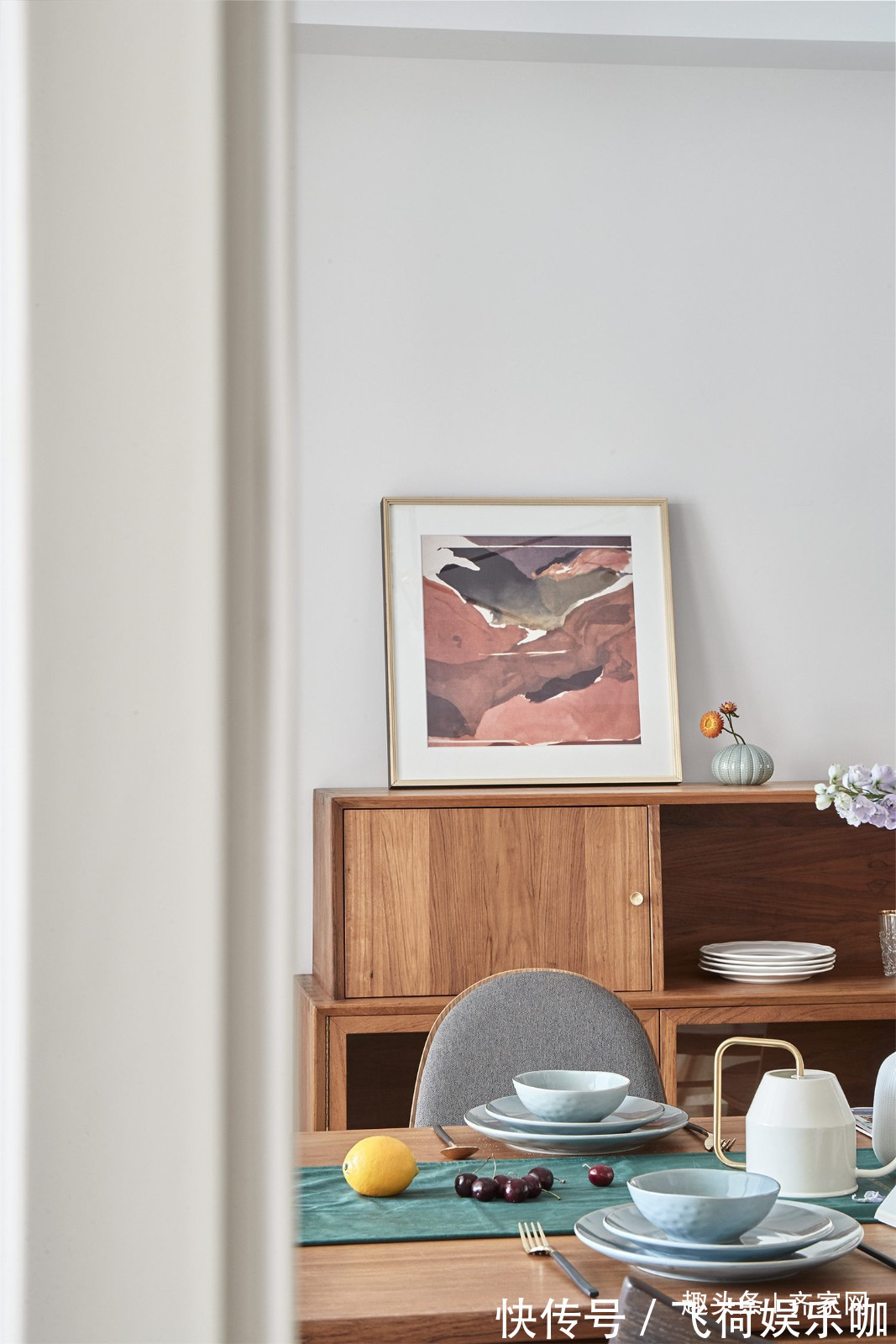 视觉感|95平三房北欧,复古的视觉感,柚木渐变的美感,创造家庭幸福感!