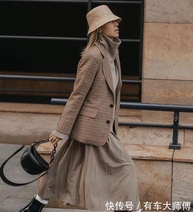 裙子 西装+裙子、西装+牛仔裤,秋冬这样搭配,时髦气质到不行!