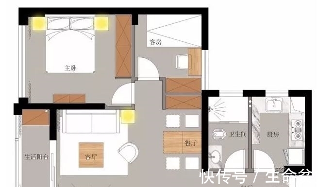 两居|89㎡北欧两居，时尚的空间设计其实可以很简单！