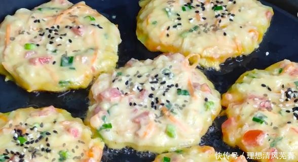 维生素b1|天热用这4样食材给孩子做早餐饼,不揉面不发面,补维C补钙,真香!