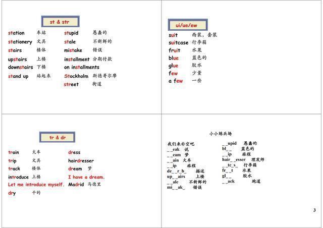 图说英语:新概念英语第一册单词，结合自然拼读法