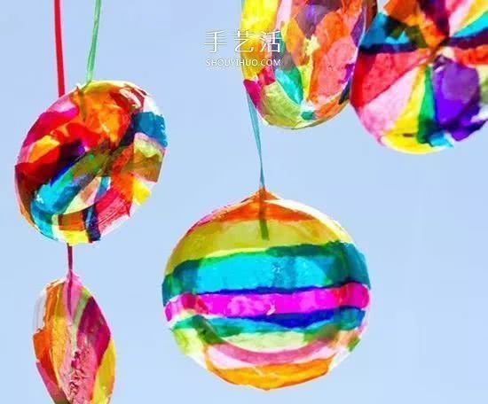 七色|和孩子一起制作七色彩虹挂件,挂在小房间,赏心悦目